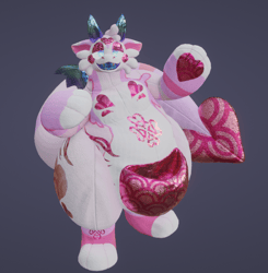 Sparkly Plush Dragon ! Plushy Furry Base