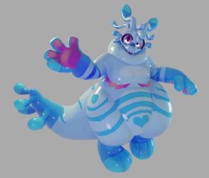 Slimy Slug Dragon [ FURRY VRCHAT BASE/MODEL ]