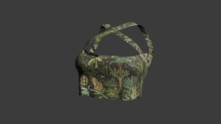 Safari Spirit Crisscross Crop Top