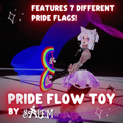 *NITRO FREEBIE* | Pride Flag Flow Toy | 7 Flags, Including: Rainbow, Asexual, Bisexual, Lesbian, Non-Binary, Pansexual, Transgender Pride