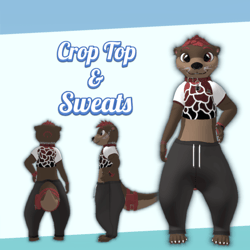 Cozy Clothing Set: Awtter Pop Crop Top and Sweet Sweats (PC & Quest)