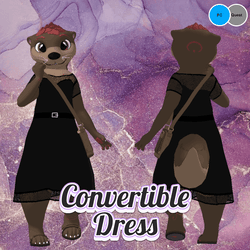 👗 Lace Convertible Dress & Designer Bag – Red & Black Awtter wear🦦