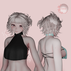 Open-back Halter Top