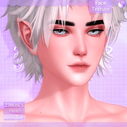 Face Texture [Recolors] 23Mink's Male Head 