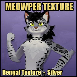 Meowper Texture - Bengal - Silver