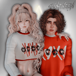 SC.8 Couple Sweatshirts  [VRChat Asset]