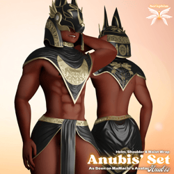 Male Anubis Helmet and Clothing