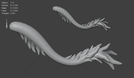 Furry Dragon Tail