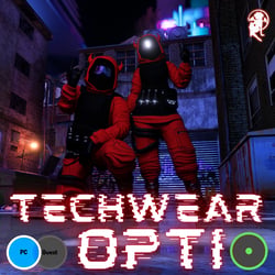 Techwear Opti - ONLY 55.3k POLYS!