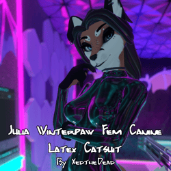 Julia Fem Canine Latex Catsuit-Smart Material