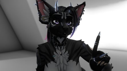 Striped Yeen - Foxipaws Nebula Textures -Charcoal