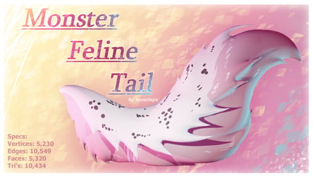 Monster Feline Tail - VRChat Tail