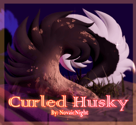 Curled Husky - Stylized VRCHAT Tail
