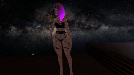 Cyberpunk Body Texture for Pandaabear Female Base (Heels) + Flat Foot V1