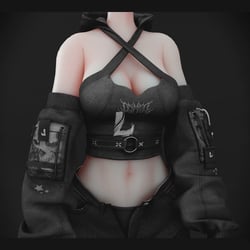 CYBER GOTH HOODIE (Personal and Commercial)