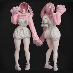 BUNNY OUTFIT SET (Personal and Commercial)