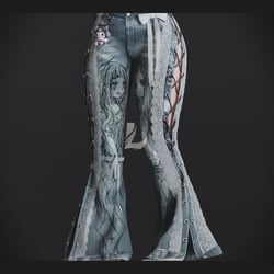 Y2K PANTS + KEYCHAIN (Personal and commercial)