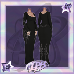 long tight dress VRChat asset