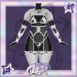 Cream Maid Cow set