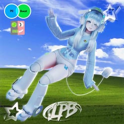 Aero VRChat Avatar PC/QUEST (Face Tracking) 
