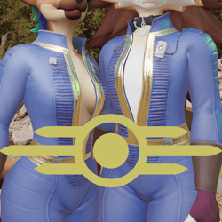 Vault-Tech Jumpsuit for Rexouium, Nardoragon, Novabeast, Hyenid, Wickerbeast