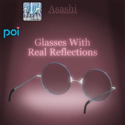 🕶️ VRChat glasses with real reflections [Version 2] 🪞