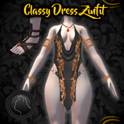 Classy Dress { Fit-RP }+physbone setup