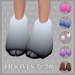 Hooves for VRChat 6 color variations