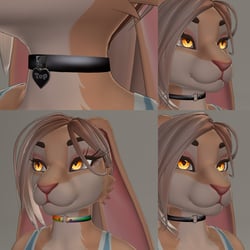 Alice Bunny - Collar Set