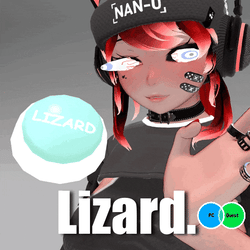 Lizard Button (VRChat Prefab + Quest)