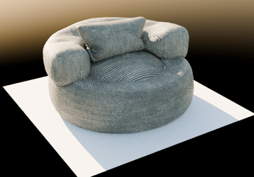 FREE [Vrchat Asset] Giant Sofa Chair