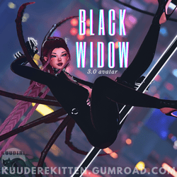 Black Widow Avatar [PC ONLY][VRCHAT AVATAR] 
