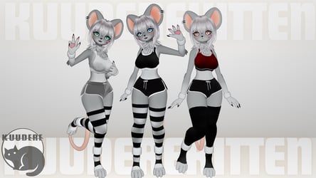Tina, Furry Mouse Girl Avatar [+ OPTIMIZED][SFW][PC/QUEST][VRCHAT AVATAR] 