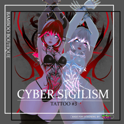 Cyber Sigilism Tattoo + Face Makeup (Aurora Head + ZinFit Base) Discord Nitro Freebie