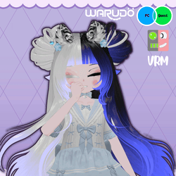 ♥ Miu (Human/Furry)!! Server Freebie (PC/QUEST) Vtuber :  Warudo / VRM & FaceTracking ♥ 
