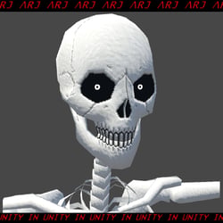 PolySkell | VRChat Avatar | Low-Poly Skeleton Base | For Pc & Quest |