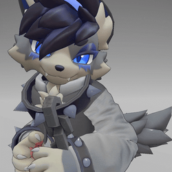 Akami - Kemono Wolf VRChat Furry Model/Avatar