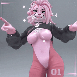 Yuki Feline - VRChat Cat Furry Model/Avatar
