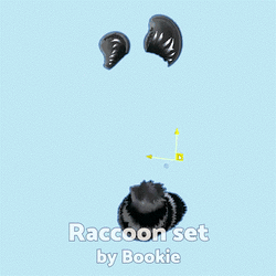 Raccoon Set (ears & tail)