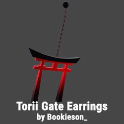 Japanese Torii Gate Earrings Set