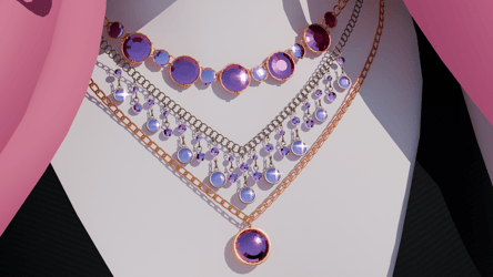 Kitsu Moonfire Adornments Set rings, necklaces and bracelets