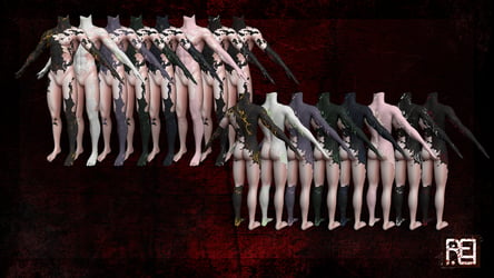 Demonic Intentions - Textures for Zinpia RP Fit Male Base and 23Mink's Male Head (2023 Update)