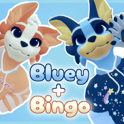 Bluey & Bingo - Julia Winterpaw Mini-Canine Texture