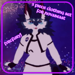 5 Piece Clothing set for Novabeast (VRCFury Prefab)