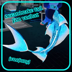 (VRCFURY) OceanDrake Tail For Vrchat