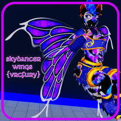SkyDancer Wings For Vrchat {VRCFURY}