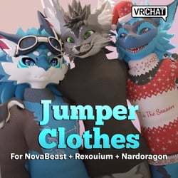 Sweater clothes for NovaBeast + Nardoragon + Rexouium (Incl casual version)