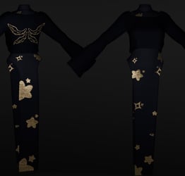 ˶ᵔ ᵕ ᵔ˶ Gown set by houndds ˶ᵔ ᵕ ᵔ˶