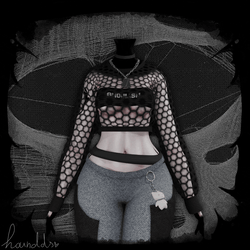 ✧˚. Fishnet Sweater fit ✧˚.