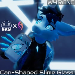 (Free) W4RA\C: DatKawaiiWolfy Can-Shaped Slime Glass! 